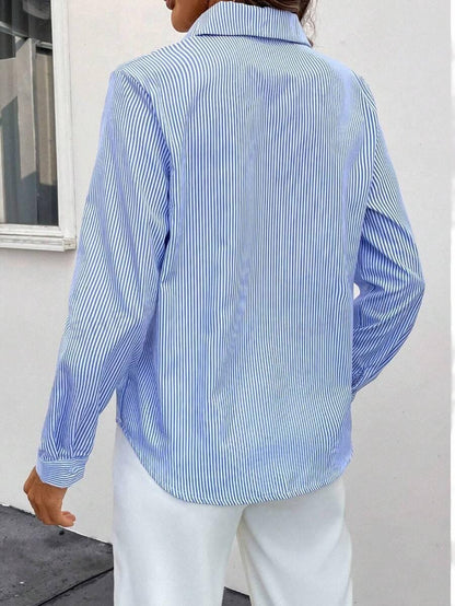 Davinci - Classic striped shirt with long sleeves