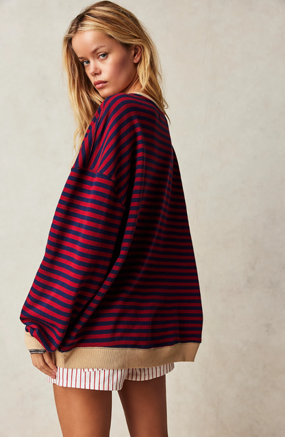 Emily™ | Oversized Striped Jumper