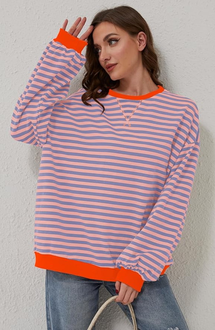 Emily™ | Oversized Striped Jumper