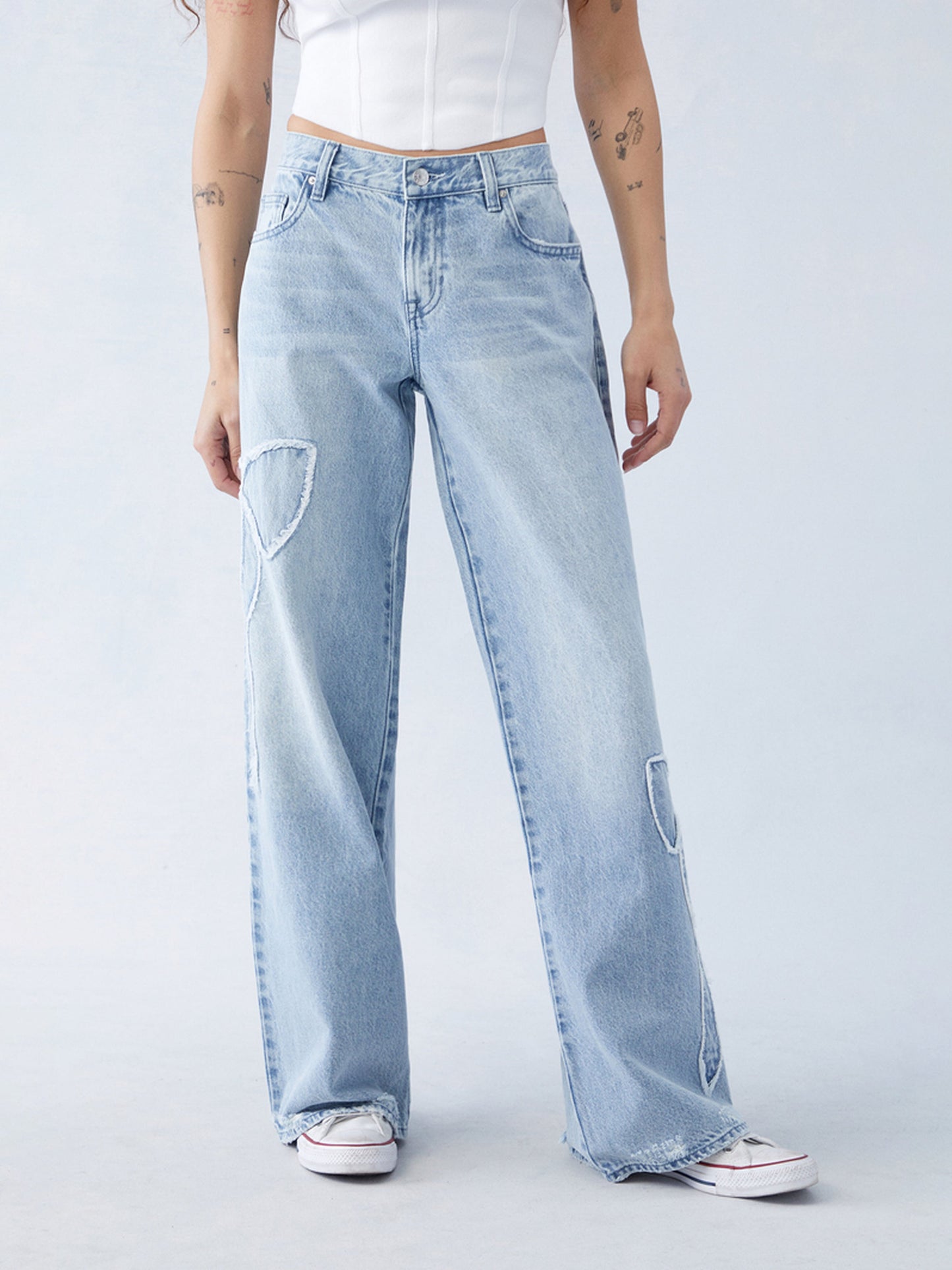 SANDY | BAGGY BOW JEANS