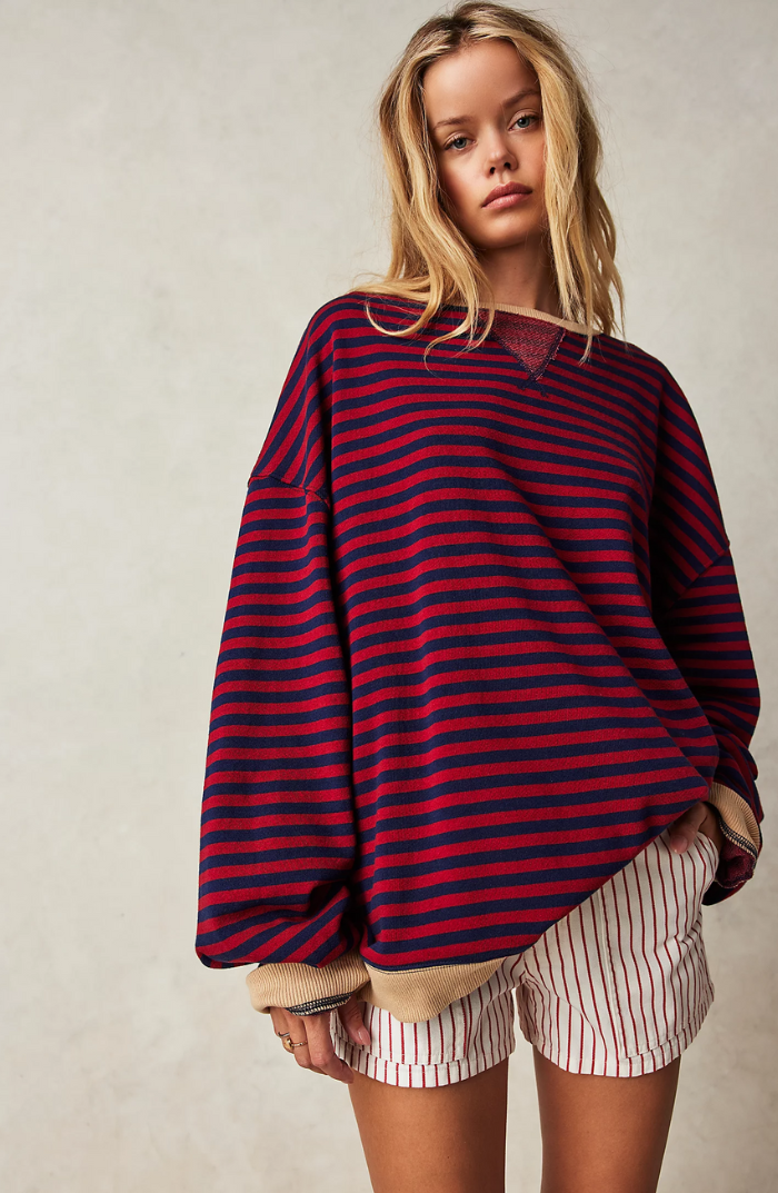 Emily™ | Oversized Striped Jumper