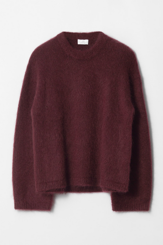 Burgundy Mohair Sweater