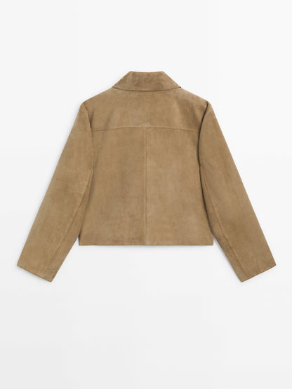 Sophia Suede Cropped Jacket