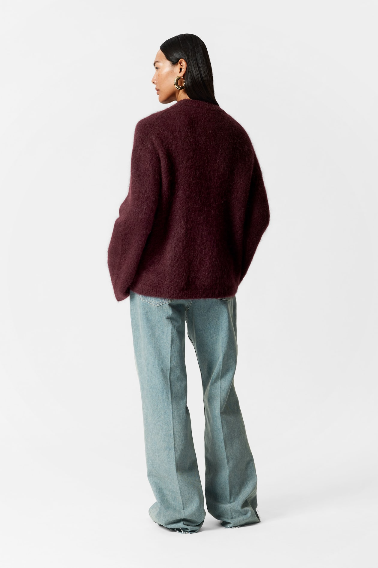 Burgundy Mohair Sweater