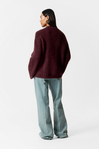 Burgundy Mohair Sweater