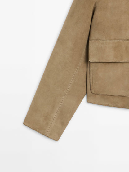 Sophia Suede Cropped Jacket