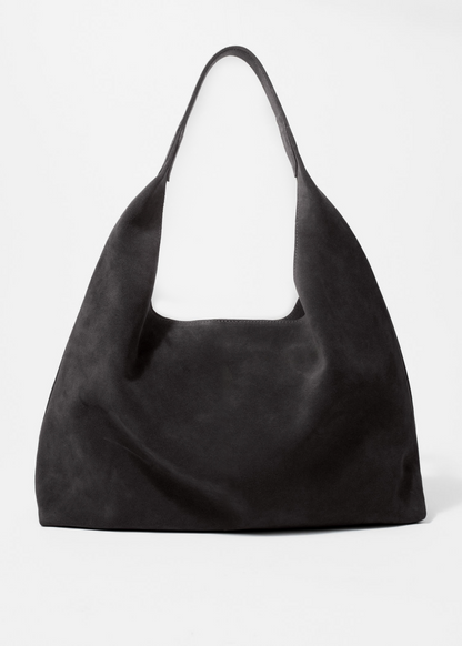 Signature Faux Suede Tote Bag