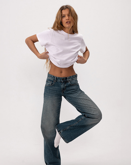 Low Rise Parallel Jeans