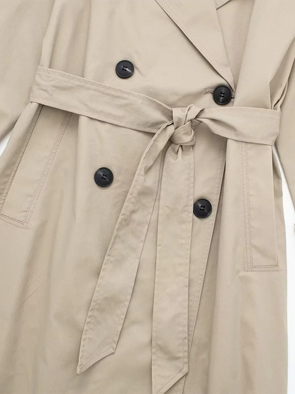 Amalia - Vintage Look Trenchcoat with Belt