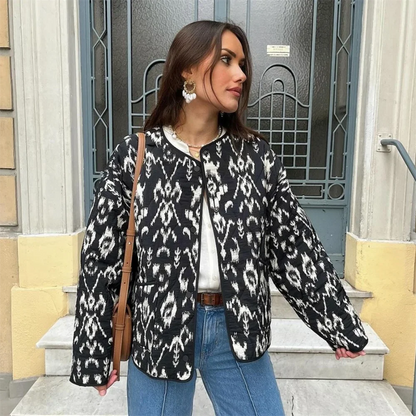 Jovie - Printed Elegance Jacket