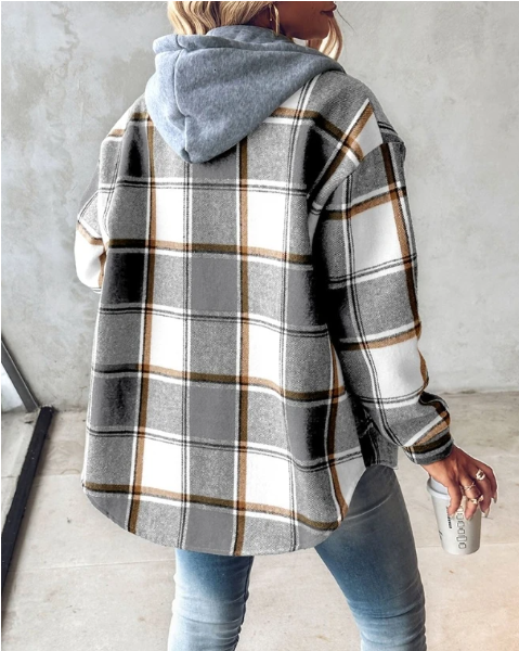 Plaid Hooded Flannel Jacket™