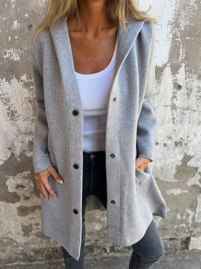 Refined Elegance Hooded Coat™