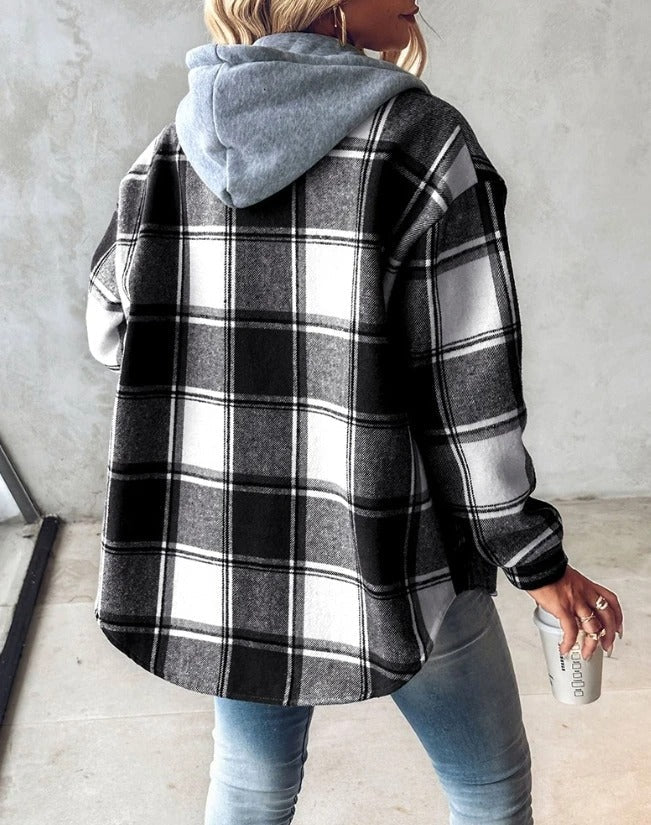 Plaid Hooded Flannel Jacket™