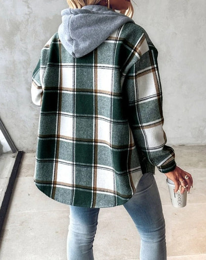 Plaid Hooded Flannel Jacket™